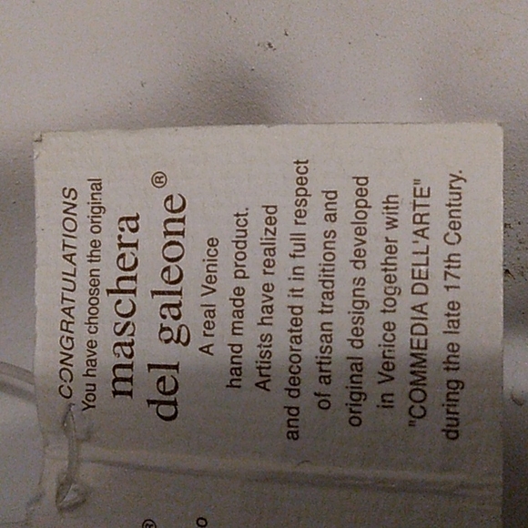 Authentic Maschera del Galeone Mask Sun  and Moon  Ornament - Picture 6 of 7